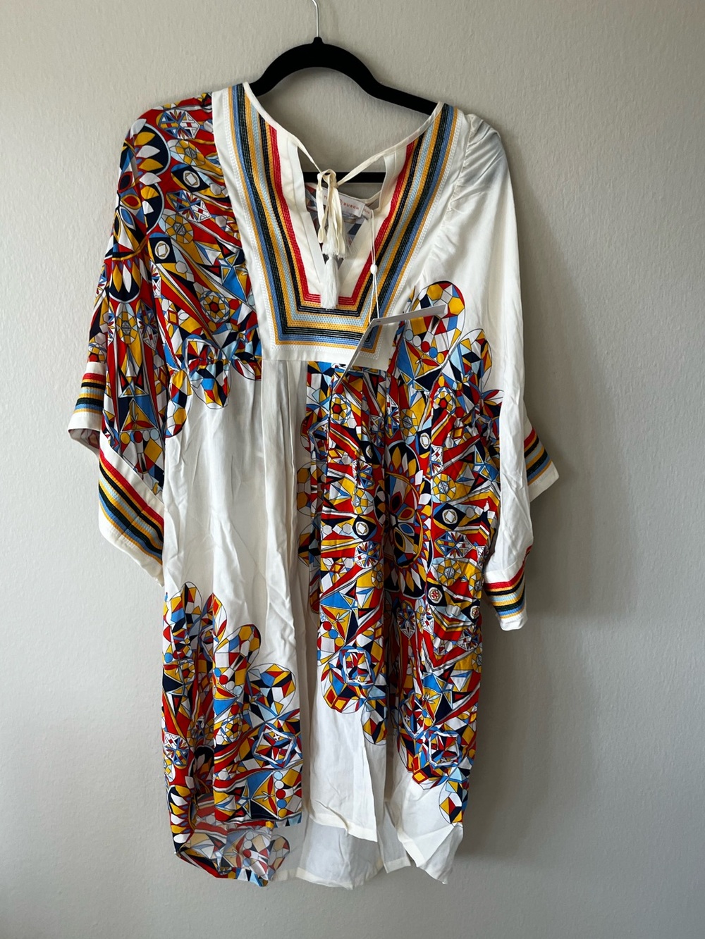 NWT Tory Burch $348 New Kaleidoscope Beach Tunic XL - Picture 10 of 12